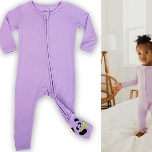 Bellabu Bear Kids' Lavender Fitted One-Piece
Convertible Footie Pajamas limited